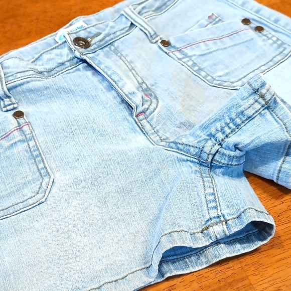 Big girls shorts light Blue wash mid-rise short girl size 14 regular outdoor - Picture 8 of 10